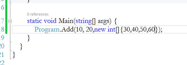 pass the values for the third parameter